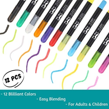 Mr. Pen Soft Crayons - Vibrant Gel Crayons for All Ages
