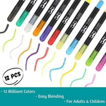 Mr. Pen Soft Crayons - Vibrant Gel Crayons for All Ages