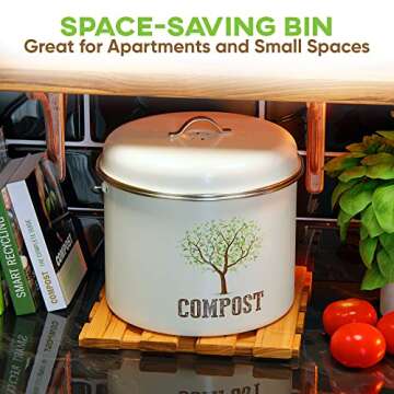 Third Rock Kitchen Compost Bin - Eco-Friendly Countertop Solution