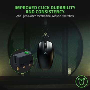Razer Orochi V2 Mobile Wireless Gaming Mouse: Ultra Lightweight - 2 Wireless Modes - Up to 950hrs Battery Life - Mechanical Mouse Switches - 5G Advanced 18K DPI Optical Sensor - Classic Black