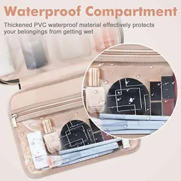 Wedama Toiletry Bag for Women, Large & Waterproof