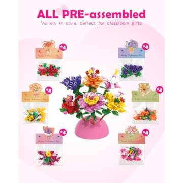 Voplintra Kids Bouquet Building Blocks Set for Creativity