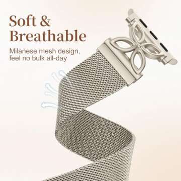 Stylish Getino Apple Watch Mesh Loop Band for Women