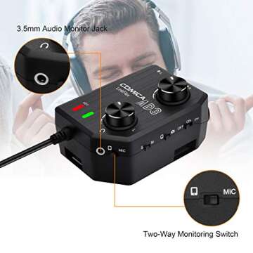 COMICA LINKFLEX.AD3 Microphone Preamp for Cameras & Smartphones