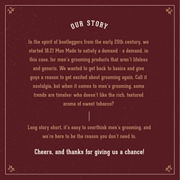 19.21 Man Made Cologne for Men - Sweet Tobacco Aroma