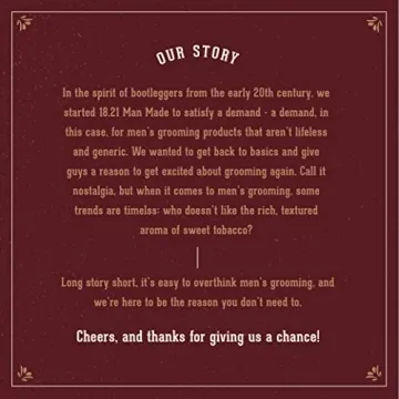 19.21 Man Made Cologne for Men - Sweet Tobacco Aroma