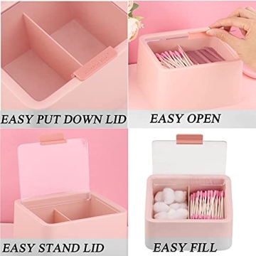 Stylish Tecbeauty Q-tips Holder Dispenser for Organized Storage