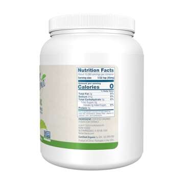 NOW Foods BetterStevia Organic Zero-Calorie Extract Powder, Keto Friendly, Suitable for Diabetics, N...
