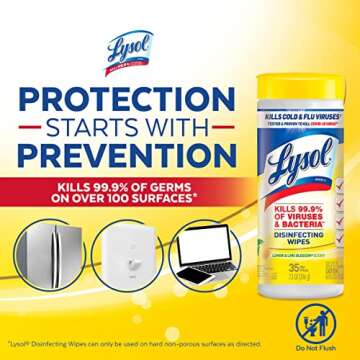 Strong Lysol Disinfectant Wipes for Germ-Free Surfaces