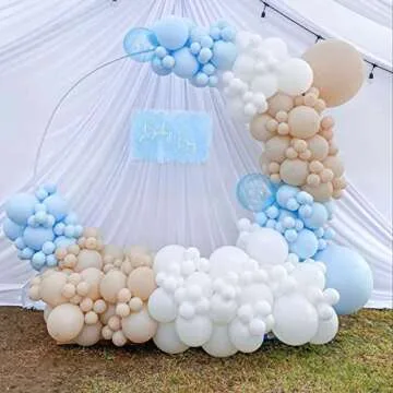 Voircoloria 130pcs White Balloons for Any Celebration