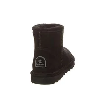 BEARPAW Women's Alyssa Black Size 8 | Women's Ankle Boot | Women's Slip On Boot | Comfortable Winter Boot