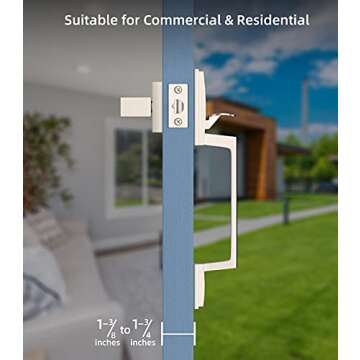 Elegant Satin Nickel Front Entry Handle for Every Home