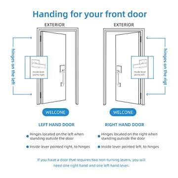 Elegant Satin Nickel Front Entry Handle for Every Home
