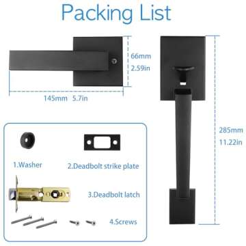 Elegant Satin Nickel Front Entry Handle for Every Home