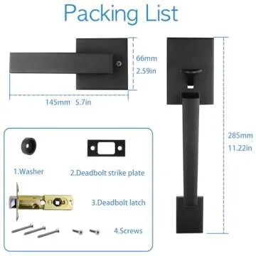 Elegant Satin Nickel Front Entry Handle for Every Home