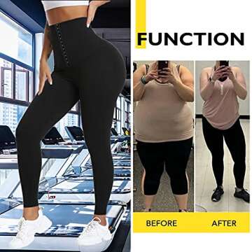 Sauna Shaper Pants for Workout Weight Loss in Black