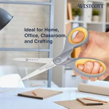 Westcott Scissors with Comfort Grip - Reliable 4 Pack