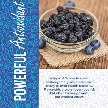 Whole Dried Blueberries No Sugar Added for Healthy Snacking