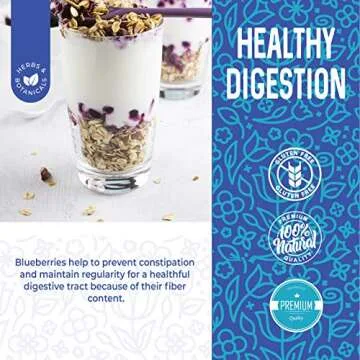 Whole Dried Blueberries No Sugar Added for Healthy Snacking