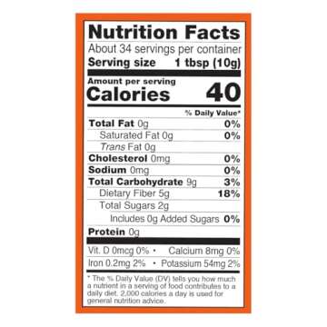 Pure Apple Fiber Powder for Digestion - Non-GMO, 12-Oz