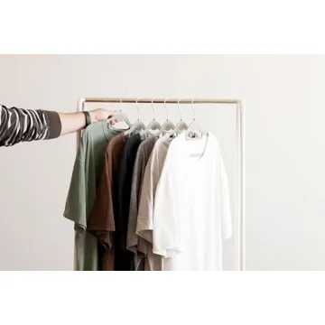 IRIS USA Clothes Rack with Shelf for Small Spaces