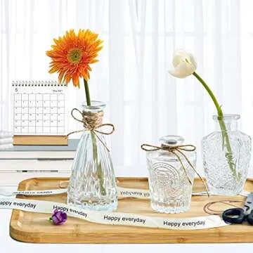 Set of 10 Mini Bud Vases for Weddings and Home Decor