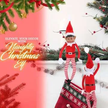 Christmas Elf Behaving Badly Plush Toy for Holiday Fun