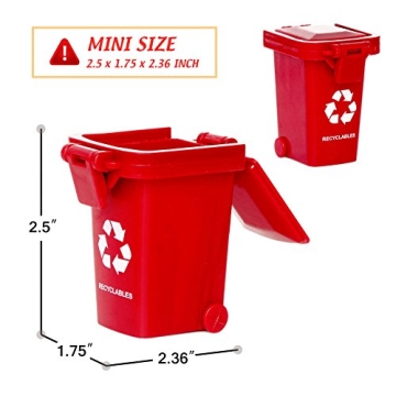 Nunkitoy Mini Trash Can Toy Set for Kids' Play