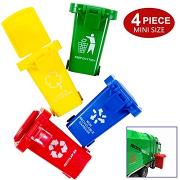 Nunkitoy Mini Trash Can Toy Set for Kids' Play