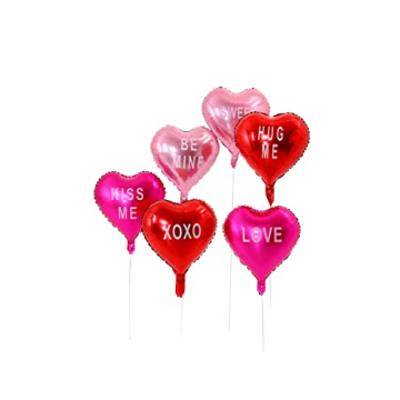 Heart Balloons - 12 PCS Foil Decorations for Every Occasion