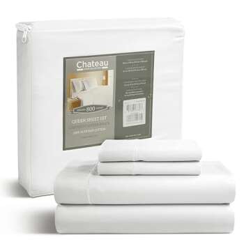 Egyptian Cotton Sheets for Queen Size Bed, Certified 800 Thread Count Queen sheet set, Luxury Sateen...