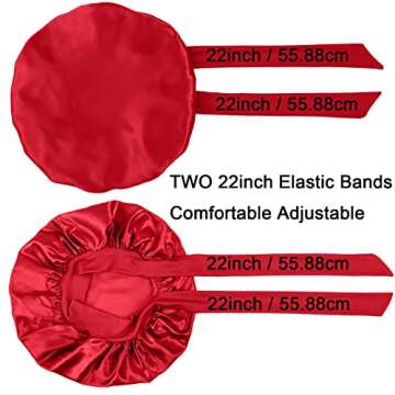 Satin Bonnet for Sleeping: Adjustable, Stylish, Perfect for Hair Care