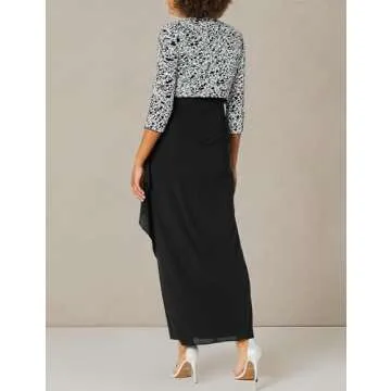 Alex Evenings Empire Waist Dress and Jacket Set for Women