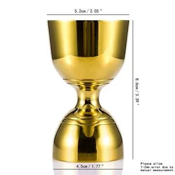 SKY FISH Stainless Steel Jigger - Elegant Cocktail Tool