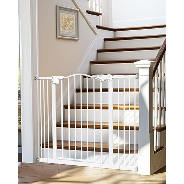InnoTruth 29-39.6" Baby Gate for Stairs, Auto Close Both Sides Dog Gate with One-Hand Opening, 30" T...
