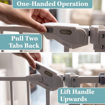 InnoTruth 30" Auto Close Baby Gate for Pets & Kids