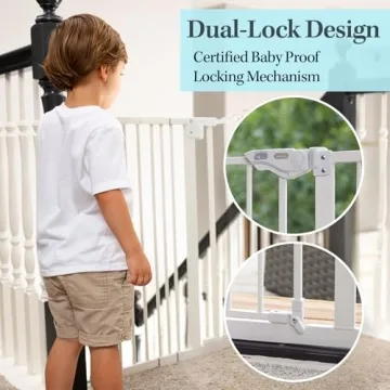 InnoTruth 30" Auto Close Baby Gate for Pets & Kids