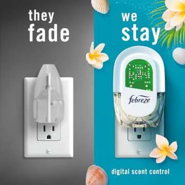 Febreze Odor-Fighting Fade Defy PLUG Air Freshener Refill, Bora Bora, .87 fl. oz. Oil Refills- Pack of 1