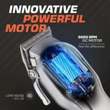 Fagaci Professional Cordless Hair Clippers for All Hair Types