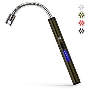 Boncas Flexible Arc Lighter USB Candle Lighter Plasma Lighter Rechargeable Windproof Lighter Long fo...