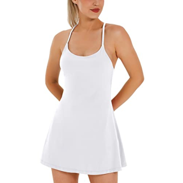 Stylish Ewedoos Womens Tennis Dress with Built-in Bra