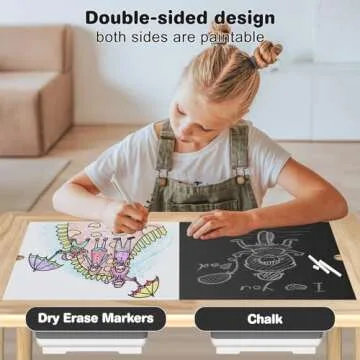 Sensory Table for Toddlers 1-3 - Multifunction Toddler Activity Table with Lid & 2 Storage Bin,Sturdy Play Sand Table,Kids Water Table for Indoor and Outdoor,Christmas Thanksgiving Gifts