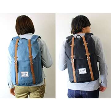 Herschel Retreat Backpack, Black/Black, Classic 19.5L