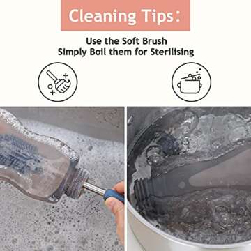 haakaa Breastmilk Storage Bags Silicone Breast Milk Storing Bags Breast Milk Freezer Bag, BPA Free, 9oz/260ml, 5 PK