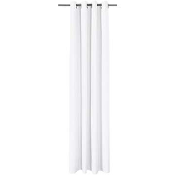 Amazon Basics Room Darkening Light Blocking Blackout Window Curtain with 2 Panels Grommets, for Living Room and Bedroom, 52 x 96 Inches, White - Set of 2