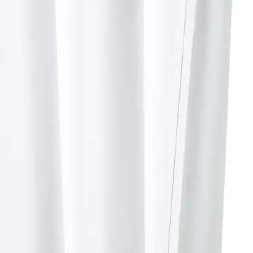 Amazon Basics Room Darkening Light Blocking Blackout Window Curtain with 2 Panels Grommets, for Living Room and Bedroom, 52 x 96 Inches, White - Set of 2