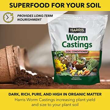 Harris Worm Castings Organic Fertilizer for All Plants