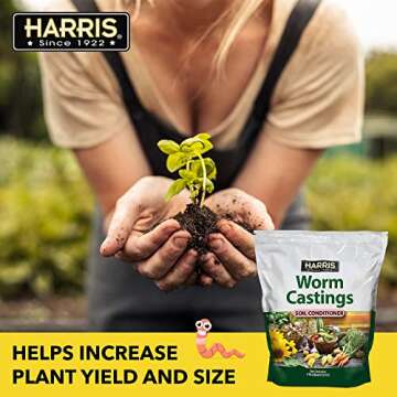Harris Worm Castings Organic Fertilizer for All Plants