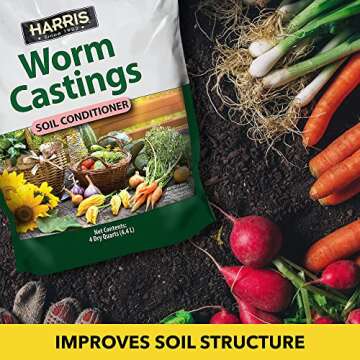 Harris Worm Castings Organic Fertilizer for All Plants