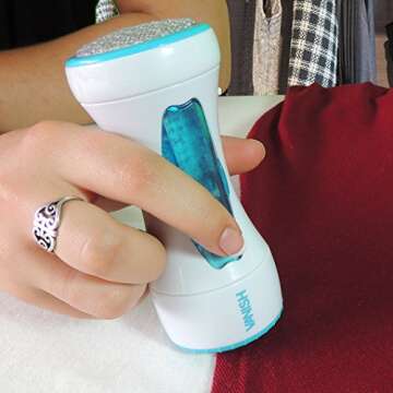 VANISH 7920 Deluxe Fabric Shaver, White